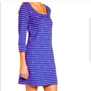 LILLY PULITZER MERRITT STRIPED SHIFT DRESS medium
